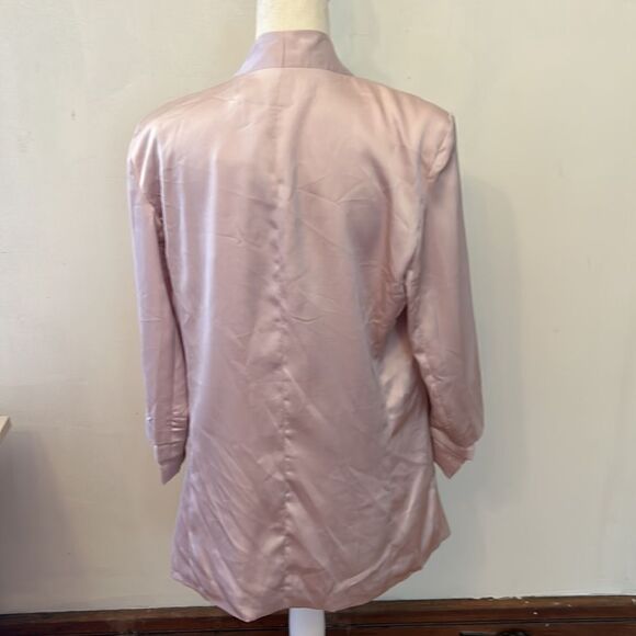 Bishop + Young rose gold long sleeve open blazer Size M New - Picture 7 of 10